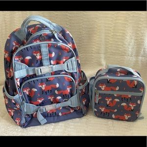 Pottery barn kids Fox backpack and lunch bag